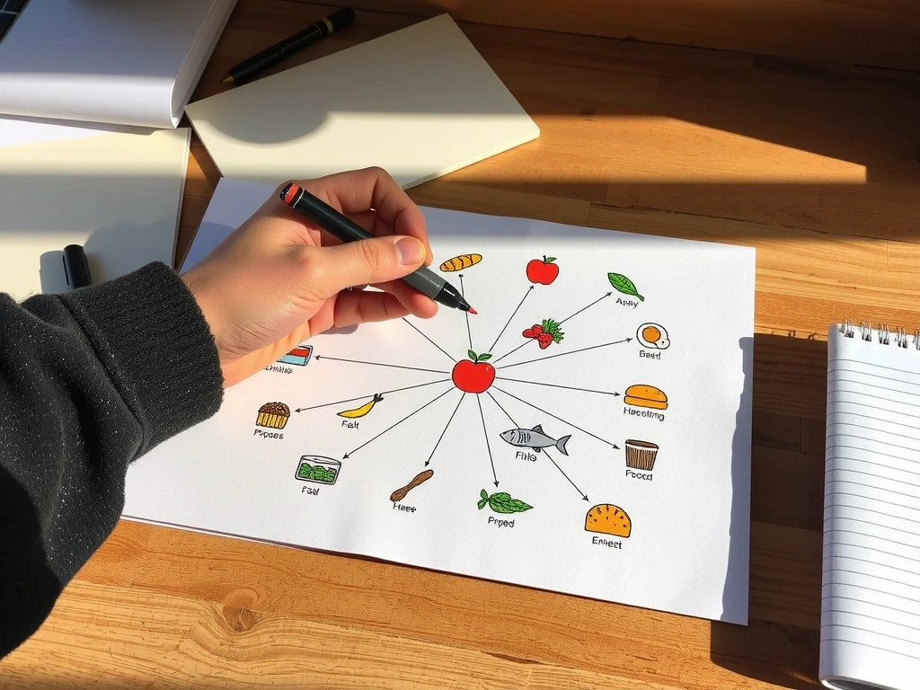 Ręczna mapa nawyków żywieniowych